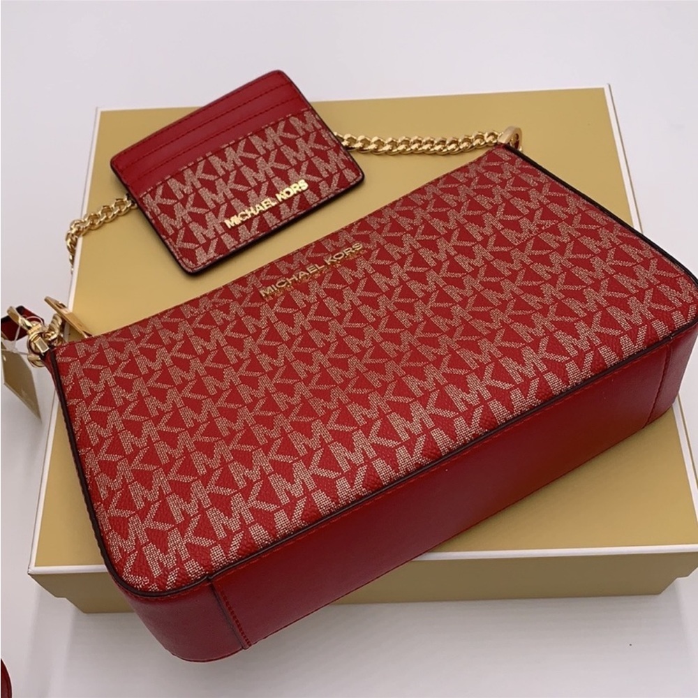 MICHAEL KORS GIFTABLE SHOULDER BAG & CARD HOLDER BOXED SET - Picture 2 of 16
